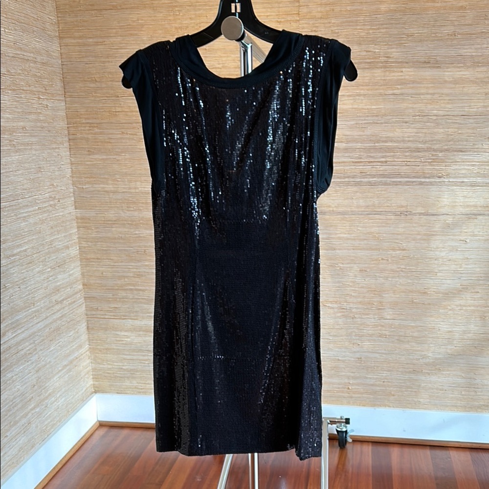 Nanette Lepore Black Sequin Dress